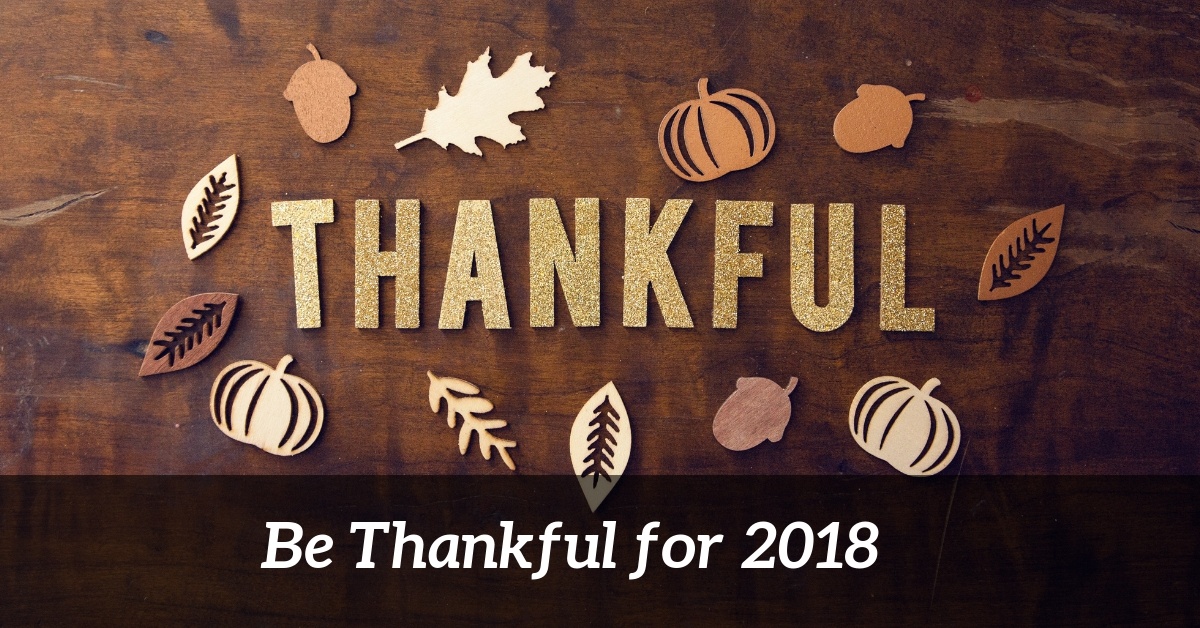 Thankful for 2018